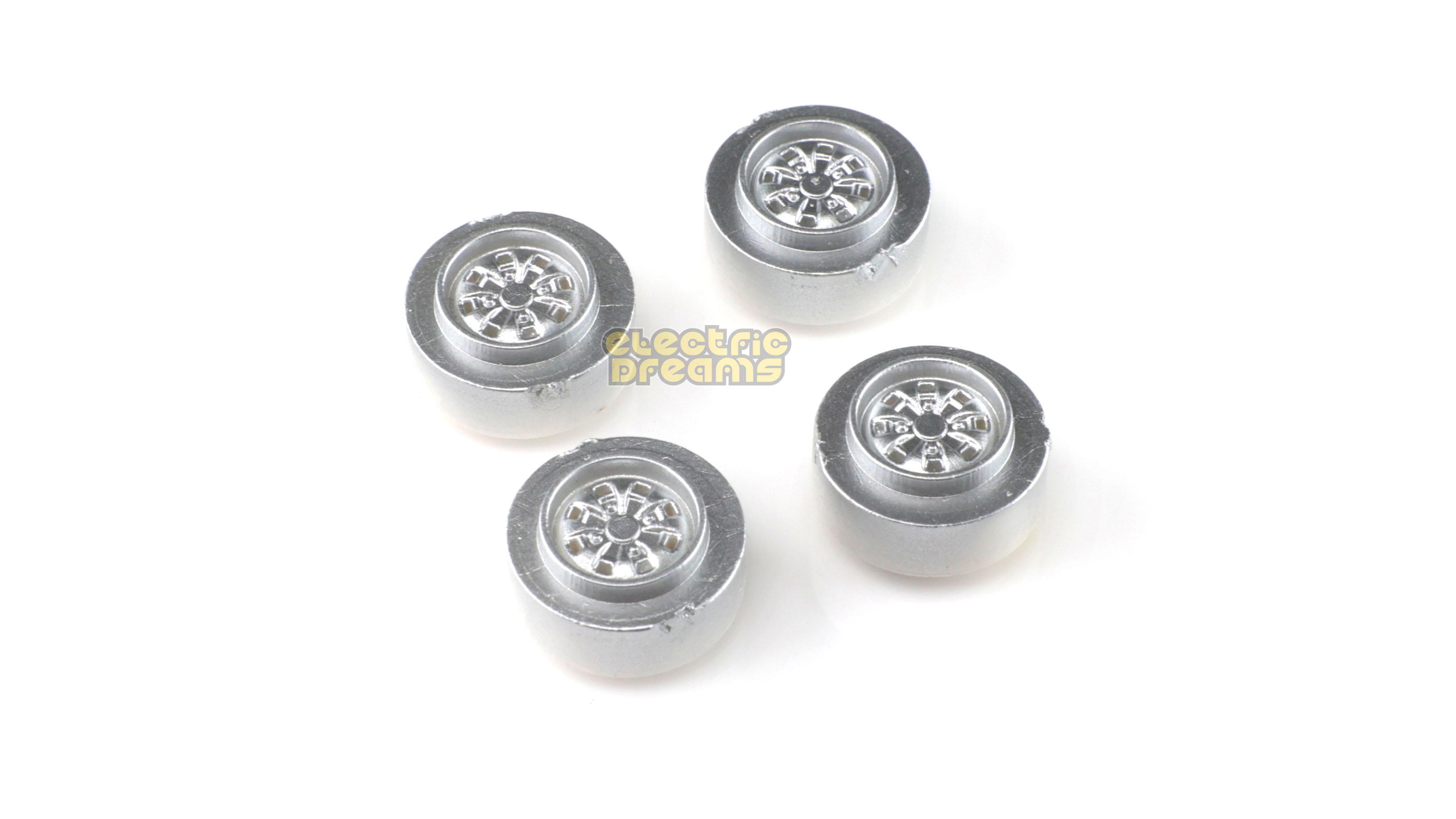 Teamslot L13019 - 13mm Pro Plastic Wheels - Ford MkII Sport - Silver - pack of 4